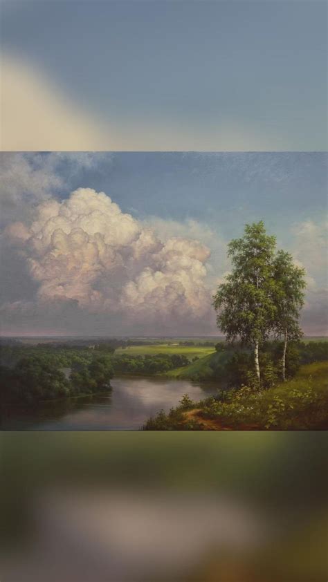 «Облака» | Пейзажи, Картины маслом, Живопись
