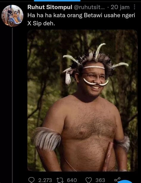 Usai Unggah Meme Foto Anies Baswedan Akhirnya Ruhut Sitompul Minta