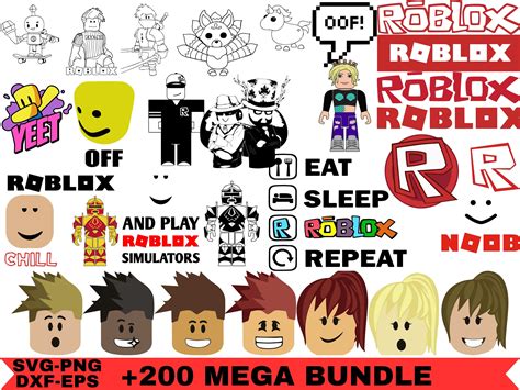 Roblox Bundle, Roblox SVG, Instant Download ClipArt Graphic, 50% OFF