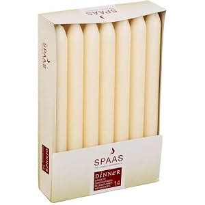 Spaas 14 Tapered Dinner Candles 21 220 Mm 8 Hours Unscented Ivory