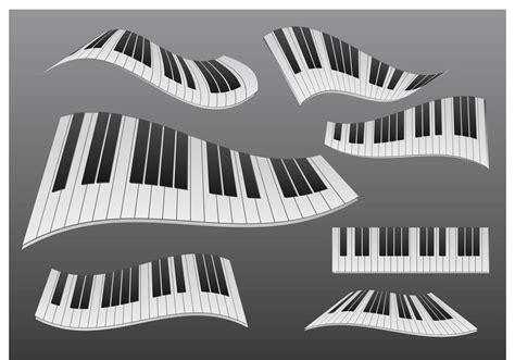 Stylized Wavy Piano Vector Art At Vecteezy