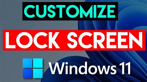 How To Customize Lock Screen On Windows 11 YouTube