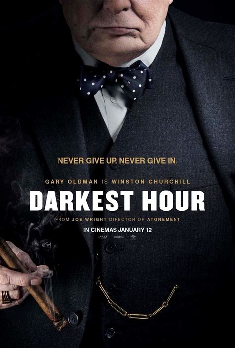 New Poster for 'Darkest Hour' - Winston Churchill Biopic Starring Gary ...