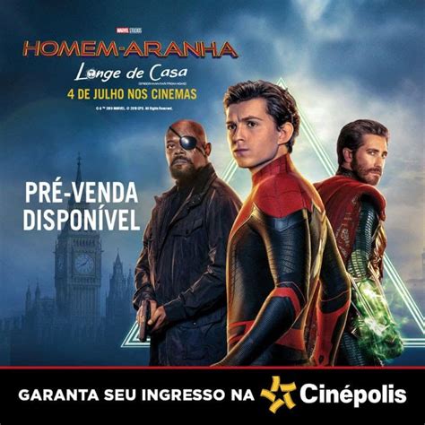 Cinépolis inicia pré venda de Homem Aranha Longe de Casa