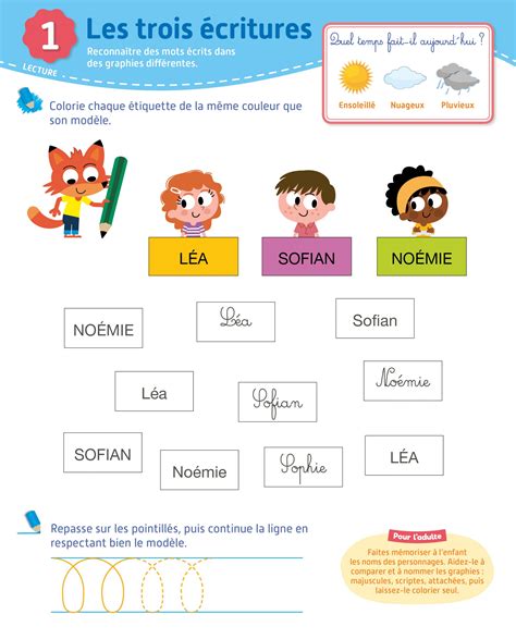 Fiche Exercice Maternelle Grande Section A Imprimer T L Charger