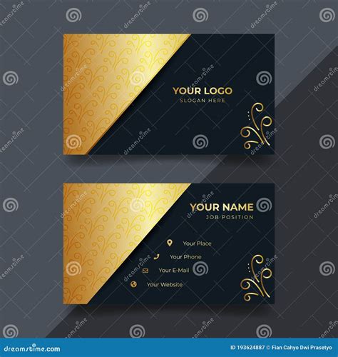 Print Business Card Template Stock Vector - Illustration of beauty ...