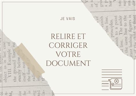 Je Vais Relire Et Corriger Votre Document Par WordsbyRM