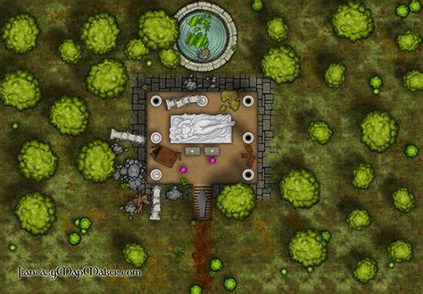 Abandoned Shrine Battlemap 27x41 Battlemaps Dnd World Map Images And Photos Finder