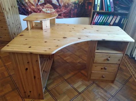 Деревянный офисный/письменный стол из натуральной сосны (Эстония): 1 ...