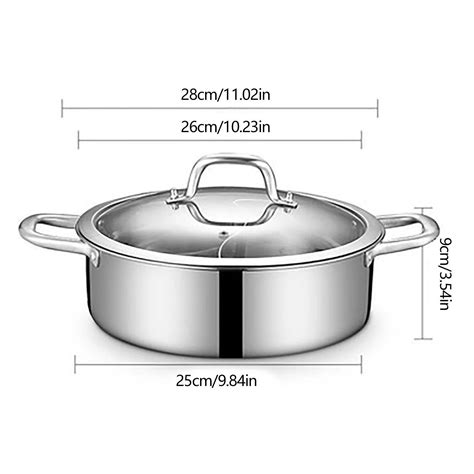 Stainless Steel Shabu Shabu Dual Sided Hot Pot W Lid And Ladles About Your Chair Covers