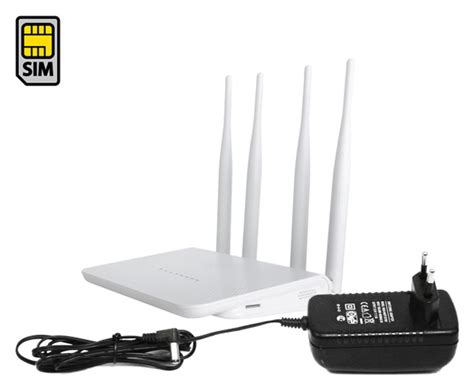 Роутер 3G/4G с SIM картой HDком С80-4G (белый) (F1505EU) и 4G модемом ...