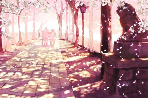 Pink Scenery Anime Wallpapers - Top Free Pink Scenery Anime Backgrounds ...