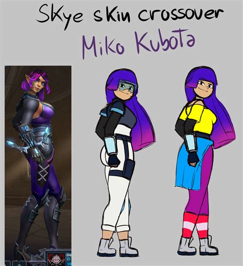 Skye Skin Crossover Idea From Glitch Techs Miko Kubota Hr Has Made Crossovers With Netflix