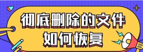 彻底删除的文件如何恢复？尝试这些数据恢复方法 知乎