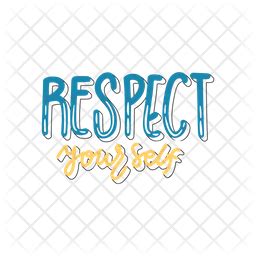 Respect yourself Icon - Download in Sticker Style