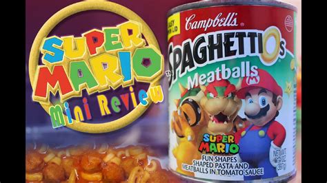 Its A Mario Spaghettios Mini Review Youtube