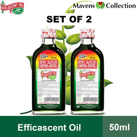 Efficascent Oil Extra Strength 50mL Methyl Salicylate Campor Menthol