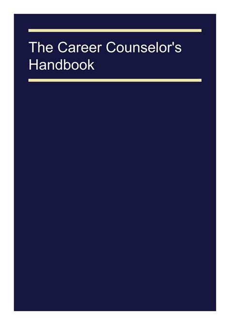 Download The Career Counselors Handbook Read Online By