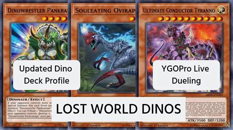 Yu Gi Oh Lost World Dinos Dueling YGOPro Test Stream No Mic YouTube