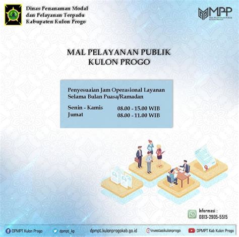 Dpmptsp Penyesuaian Jam Operasional Layanan Di Mal Pelayanan Publik