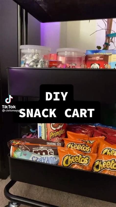 Diy Snack Cart [video] In 2021 Diy Snacks Cute Bedroom Decor Cute Room Decor