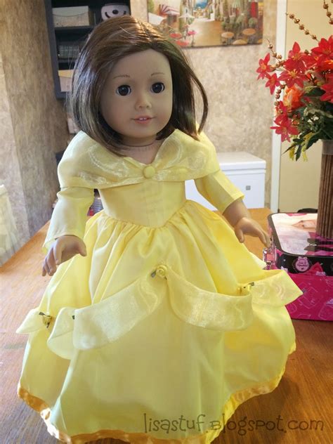 Stuff-n-Such By Lisa: Disney Princess Belle Dress for American Girl Doll