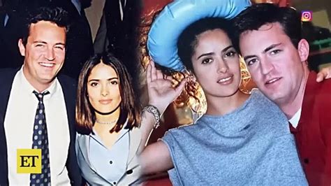 Salma Hayek Mourns Matthew Perry See Rare Footage From Fools Rush In