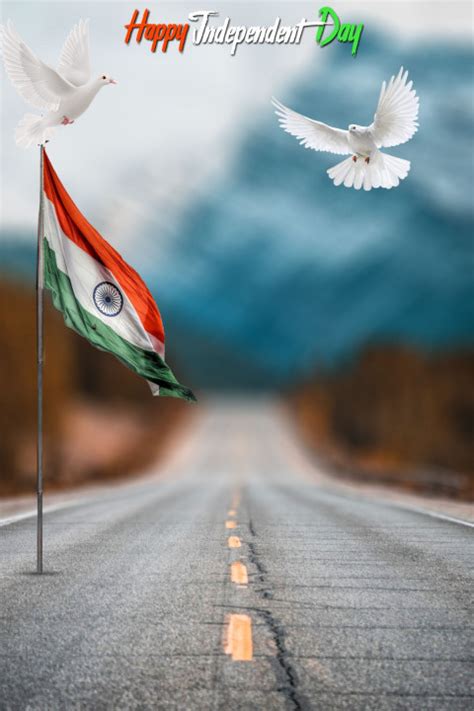 🔥happy 15 August Background With Indian Tiranga Flag For Picsart Free