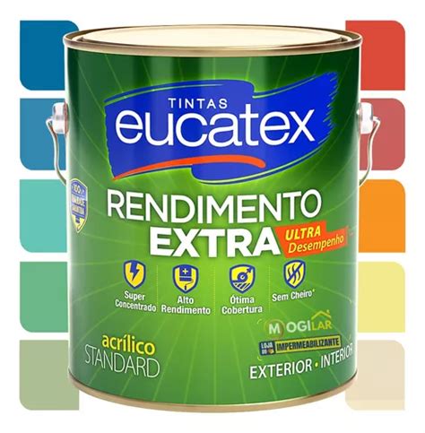 Tinta Acr Lico Rendimento Extra Eucatex L Sem Cheiro M Frete Gr Tis