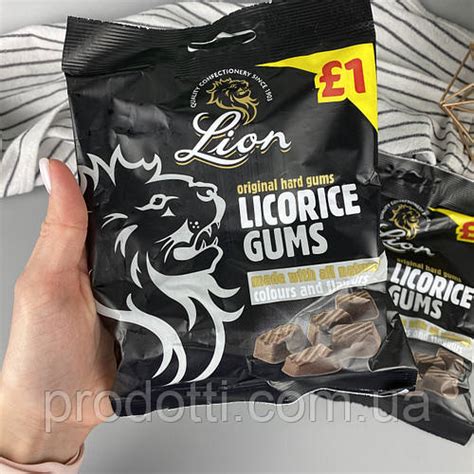 Купить Лакричные конфеты Lion Liquorice Gums 150 г, цена 110 ₴ — Prom ...