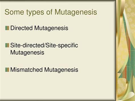 Ppt Recombinant Dna Method Mutagenesis Powerpoint Presentation Free