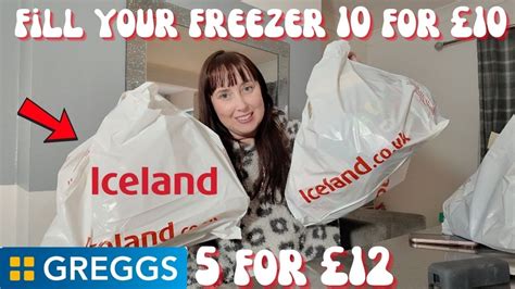 FILL YOUR FREZZER 10 FOR 10 ICELAND FOODS GROCERY HAUL BUDGET