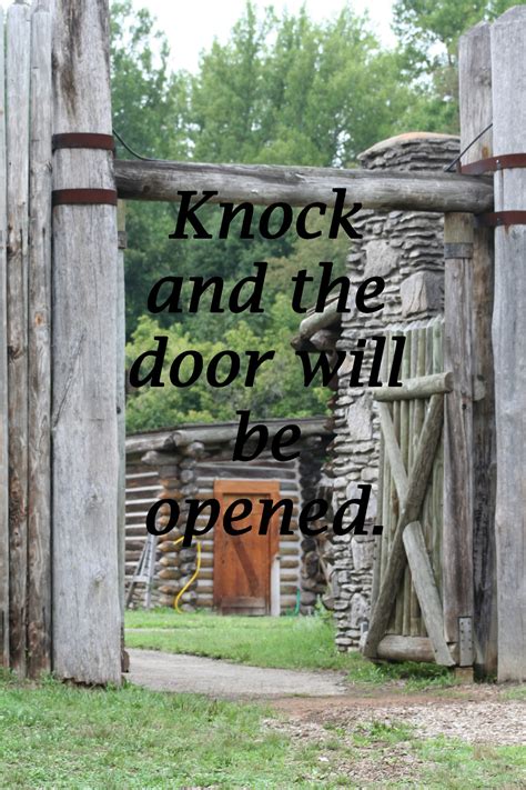 Live Life: Knock And The Door Will Be Opened