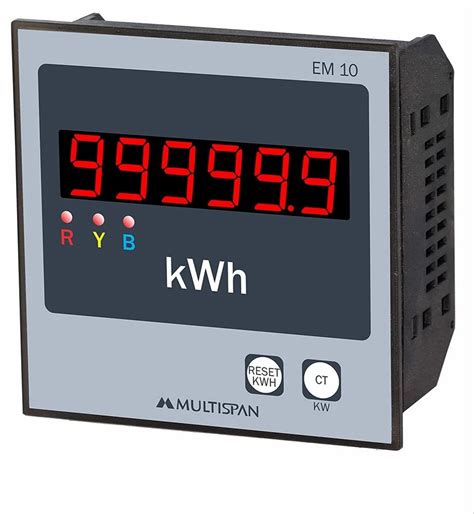 Multispan 123 Three Phase Digital Energy Meter For Industrial Acdc