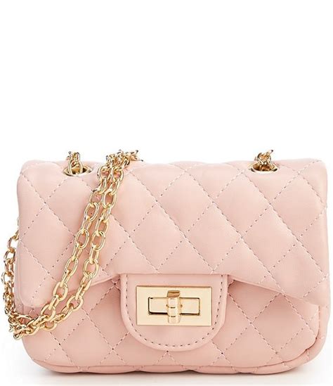 GB Girls Matte Quilted Crossbody Handbag | Dillard's