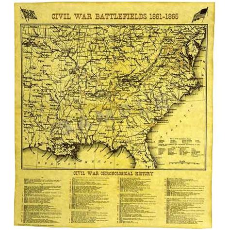 Civil War Battlefields Map