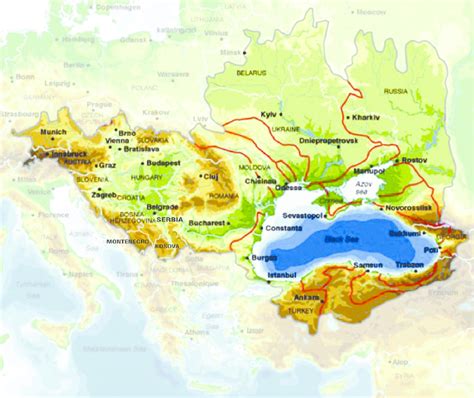 Countries In The Black Sea Watershed In 2012 Source Modified From