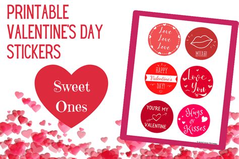 Printable Valentine's Day Stickers - Bullock's Buzz