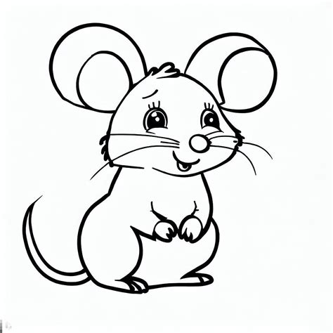 Mouse Coloring Page Color My Pages