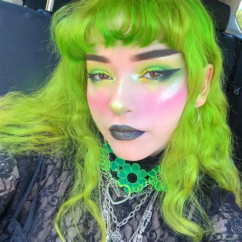 Slime Green Neon Green Hair Green Hair Neon Hair