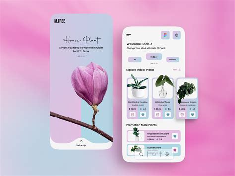 Flower Petals Ux Ui Mobile App Design