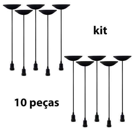 Kit Pendentes Fio Cabo Decorativo Retr Rosca M V Shopee