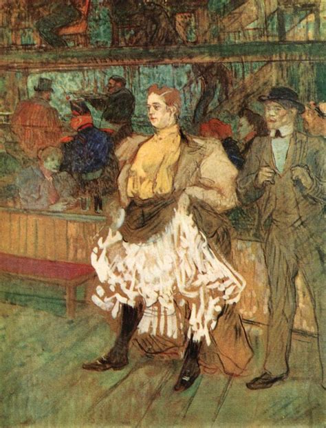 Henri De Toulouse Lautrec At The Moulin Rouge Oil On Cardboard