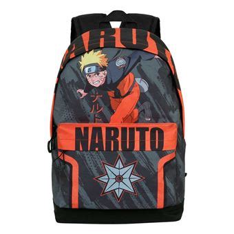 Mochila Escolar Naruto Shuriken Karactermania HS Fan 2 0 Cinza