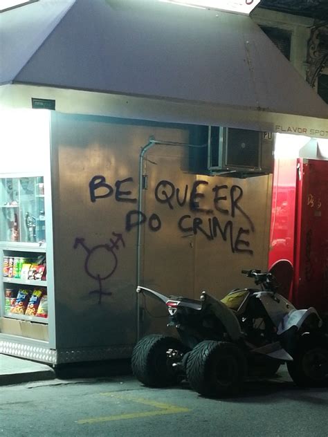 Queer Graffiti Be Queer Do Crime Monastiraki Athens Greece