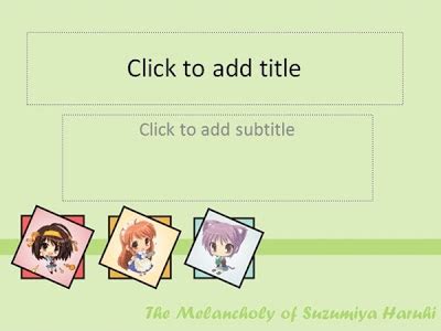 √ Free anime Powerpoint Templates - 4 Presentation