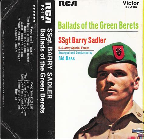 SSgt. Barry Sadler* - Ballads Of The Green Berets (Cassette) | Discogs