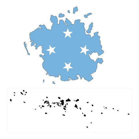 Premium Vector Federated States Of Micronesia Flag Simple