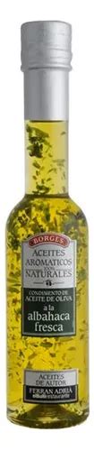 Aceite De Oliva A La Albahaca Gourmet Borges 200ml MercadoLibre