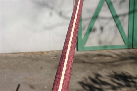 Exotic Purpleheart/Hickory Laminated Hanbo Staff 36" x 1"